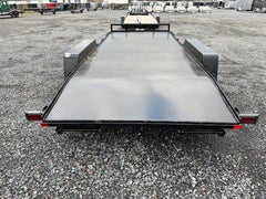 Car Mate 7 x 18 Open Car Trailer – Full Steel Deck image 1