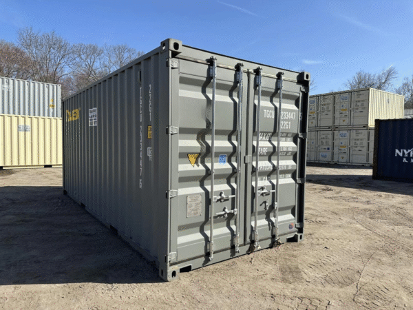 20′ x 8′ x 8.5′ Tall– New Shipping/Storage Container – Wind and Watertight – Gray image 0