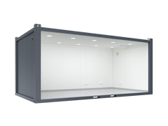 6×3.2m Glass Container, 1 Glass Wall image 2