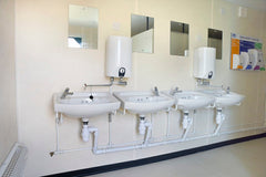 4+1 Steel Toilet Cabin 20ft x 9ft (Heavy-Duty Anti-Vandal Unit) image 1