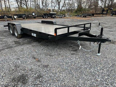 Car Mate 7 x 18 Open Car Trailer – Full Steel Deck image 0