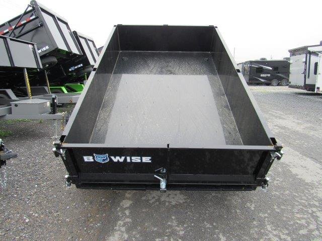 BWise 6 x 10 Low Profile Dump Trailer – Combo Gate & Ladder Ramps image 0