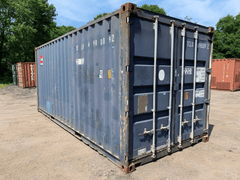 20ft New High Cube Shipping & Storage Container – Wind & Watertight, Blue image 0