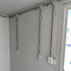 White Modified 10ft Shipping Container with AC image 3