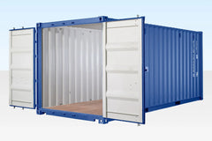 20ft Blue One Trip Shipping Container (RAL 5013) – Premium Storage Container image 2