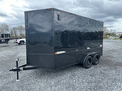 Homesteader 7 x 14 Enclosed Cargo Trailer – Black Trim OHV image 2