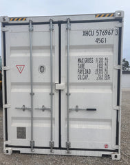NEW 40ft High Cube White Shipping Container – Pure White Single Door Storage Container image 1