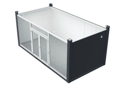 6×3.2m Glass Container, 1 Glass Wall image 3