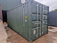 New 20Ft Shipping Container One Trip Green Easy Opening Door image 0
