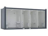 20′ Toilet Container, Three Standard And One Barrier-free Toilet, Premium image 0