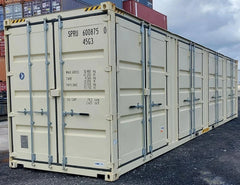 New One Trip 40ft High Cube Open Side 4-Door Shipping Storage Container image 0