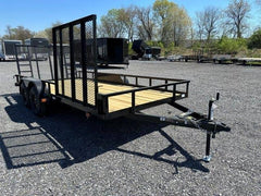 Carry-On 7 x 16 Landscape Utility Trailer – Side ATV Ramp image 2