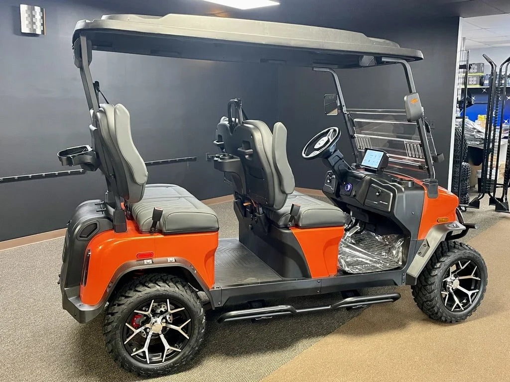 2026 EV Rover XL Denago Golf Cart for Sale (Orange) image 2