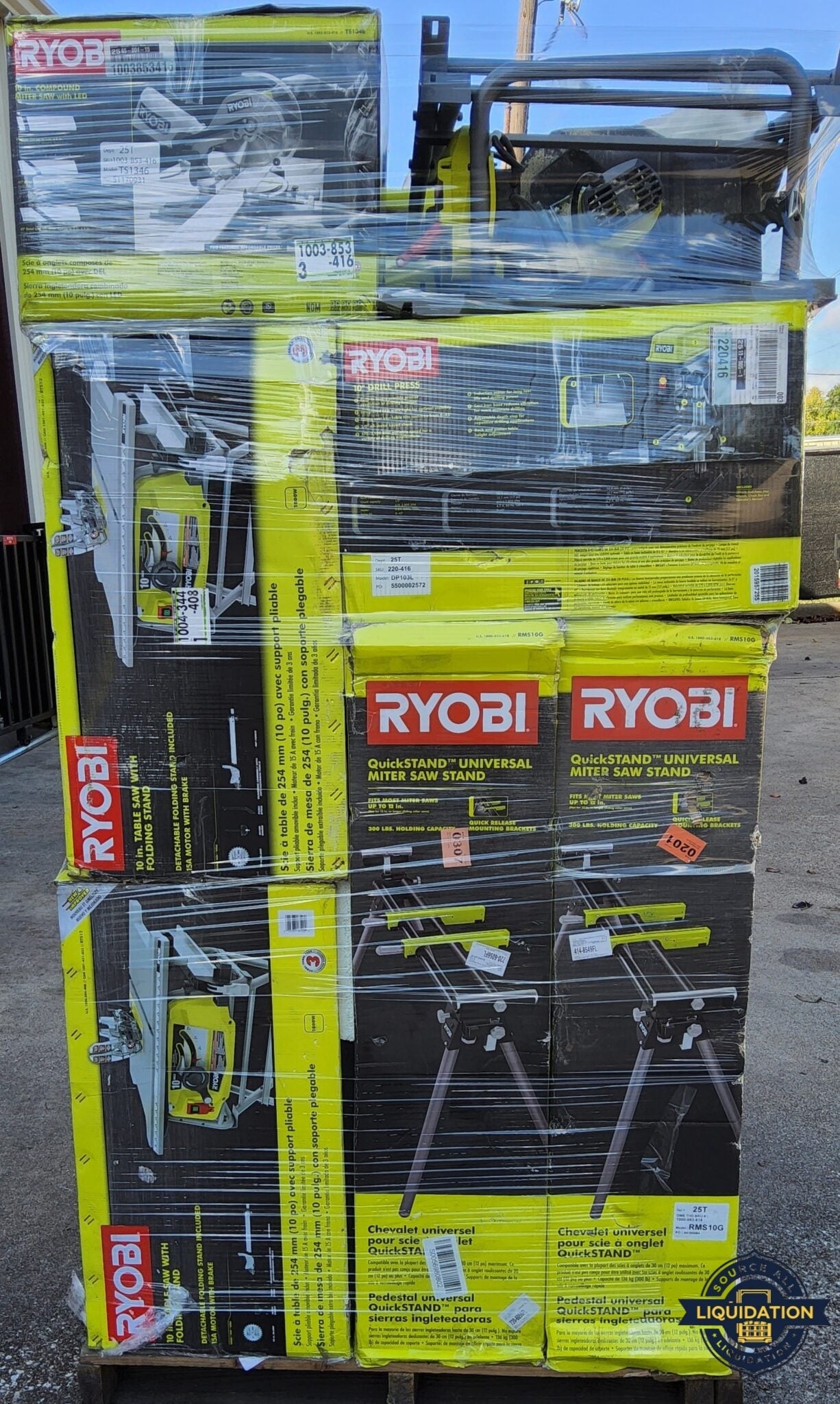 Ryobi Mixed Tool Pallet – 70 Pieces Assortment image 0
