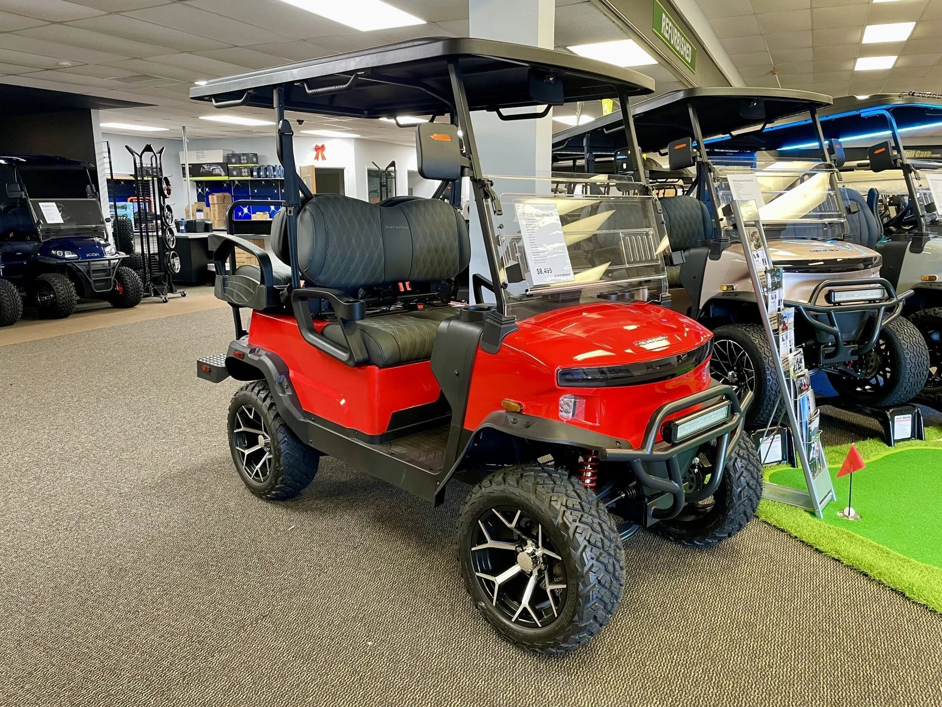 2026 Denago EV Nomad XL Golf Cart for Sale (Scarlet Red) image 0