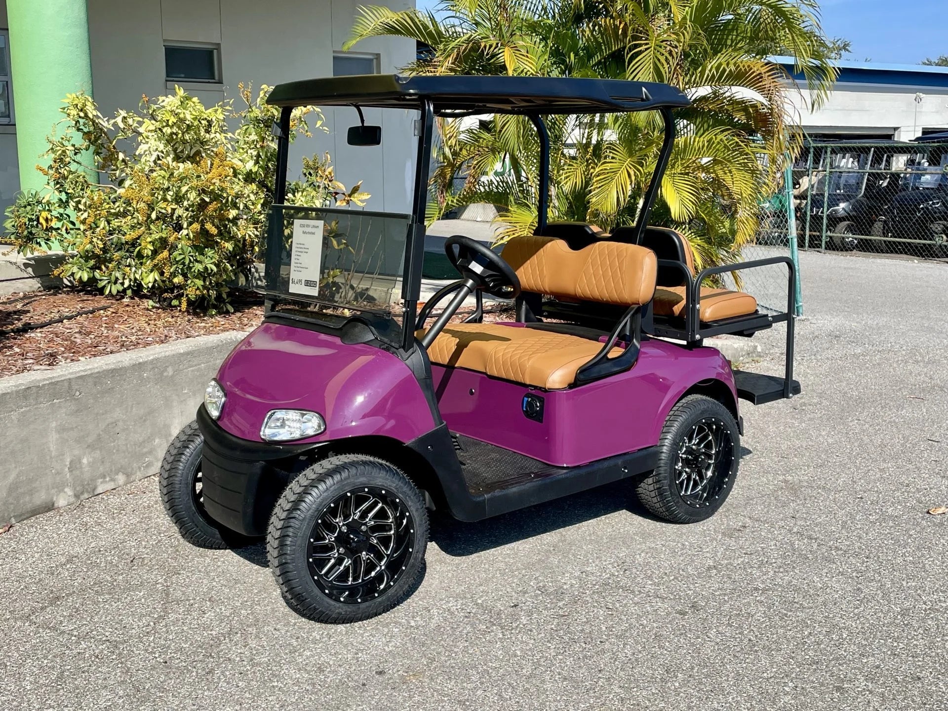 2020 E-Z-GO RXV Elite Lithium Plum Golf Cart for Sale (Plum Purple) image 0