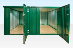 3M X 4.2M Side Linked Flat Pack Container Bundle (Powder Coated) image 0
