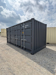 20ft Slate Gray Shipping Container image 2