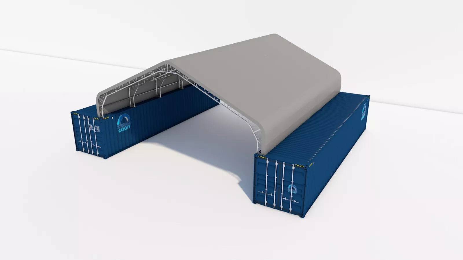 33W x 40L x 12H Peak Double Truss Kwanzaa Hut Shipping Container Roof Quonset image 5