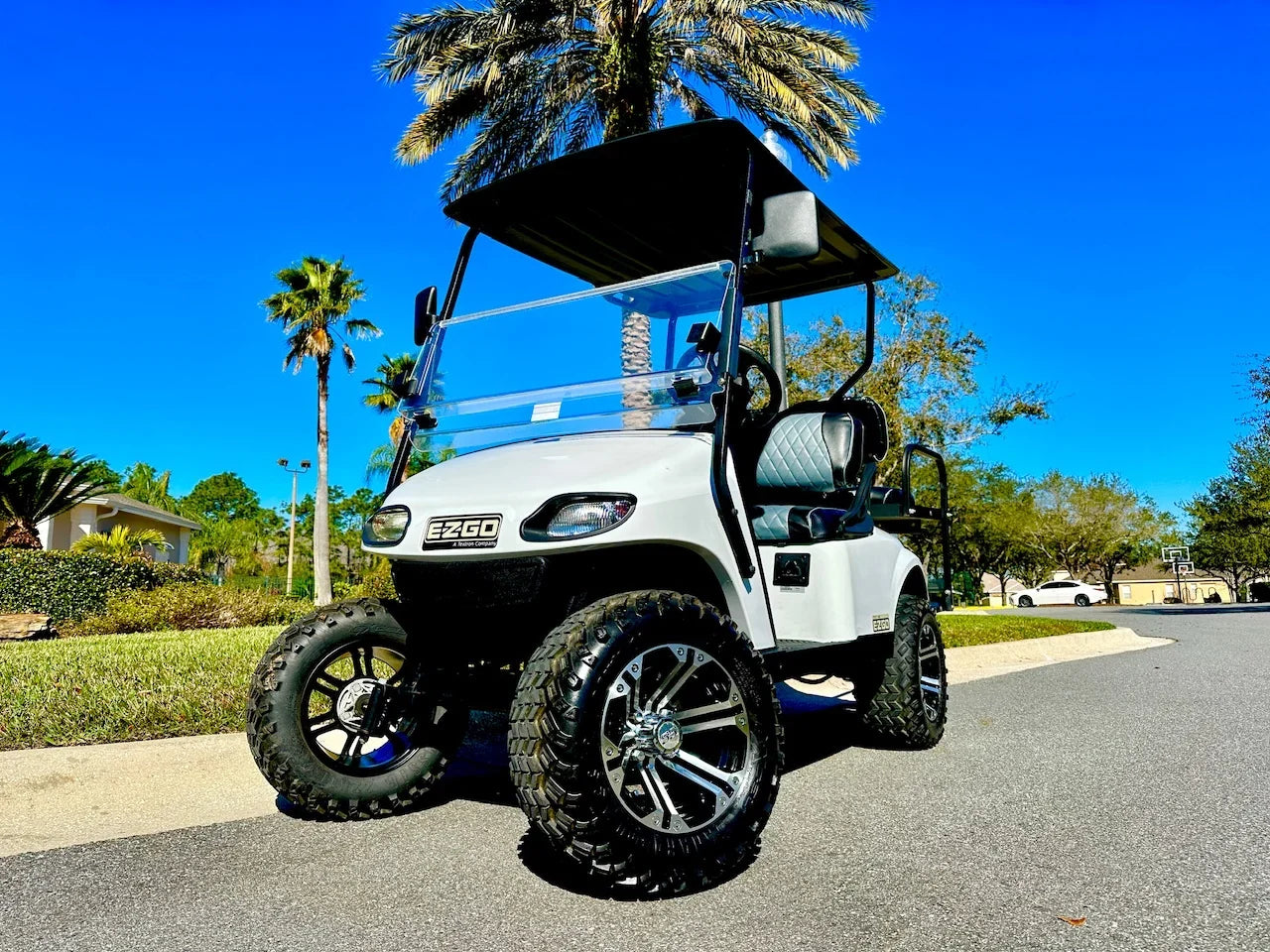 2017 E-Z-GO TXT 48V Lifted Golf Cart for Sale image 0