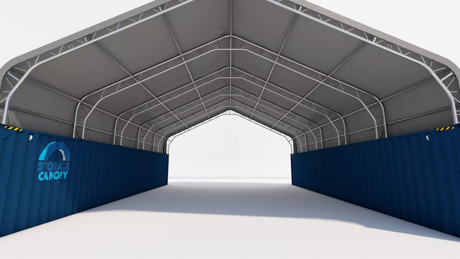 33W x 40L x 12H Peak Double Truss Kwanzaa Hut Shipping Container Roof Quonset image 7