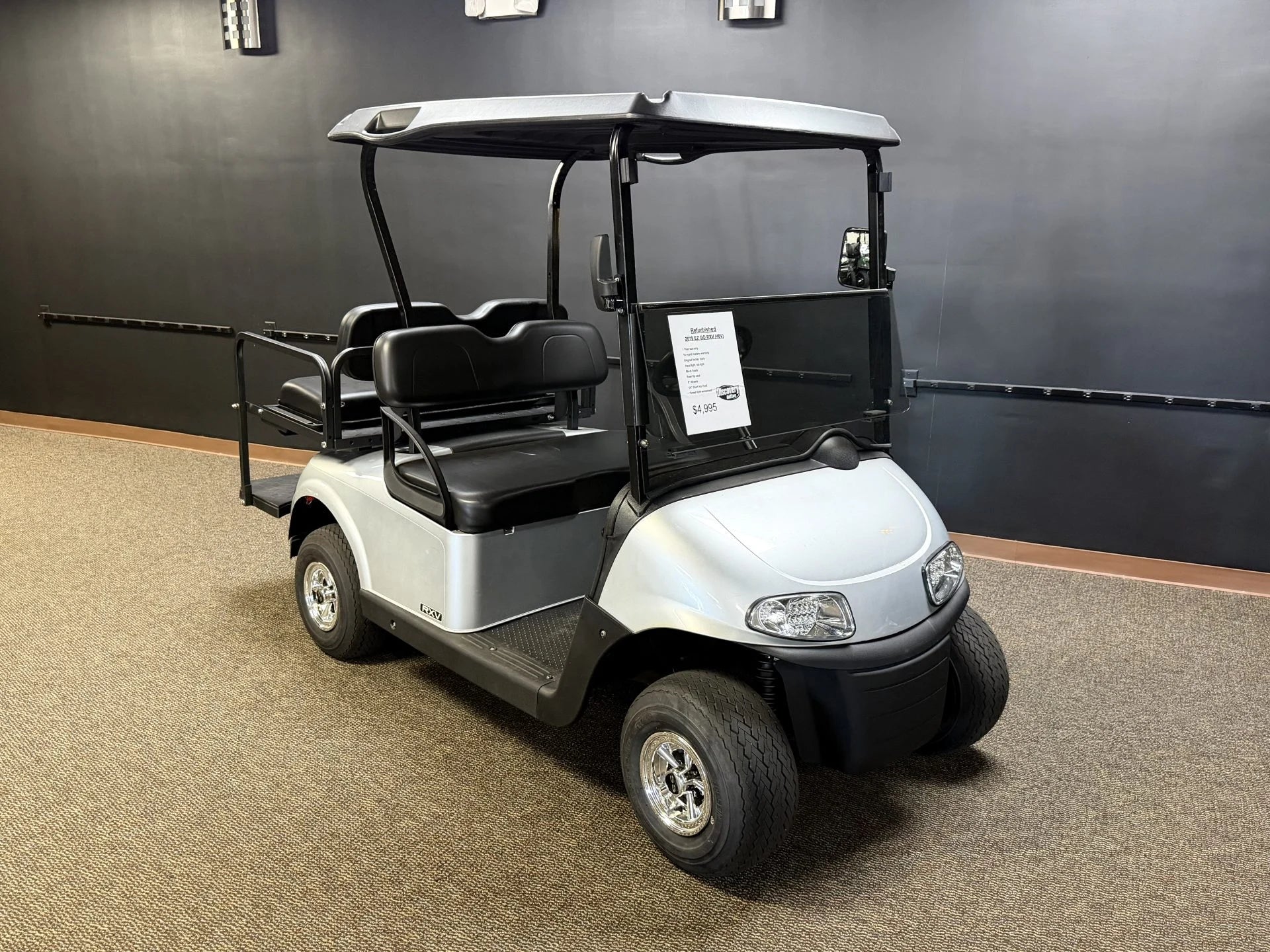 2019 E-Z-GO RXV Elite Lithium Golf Cart for Sale (Silver) image 0