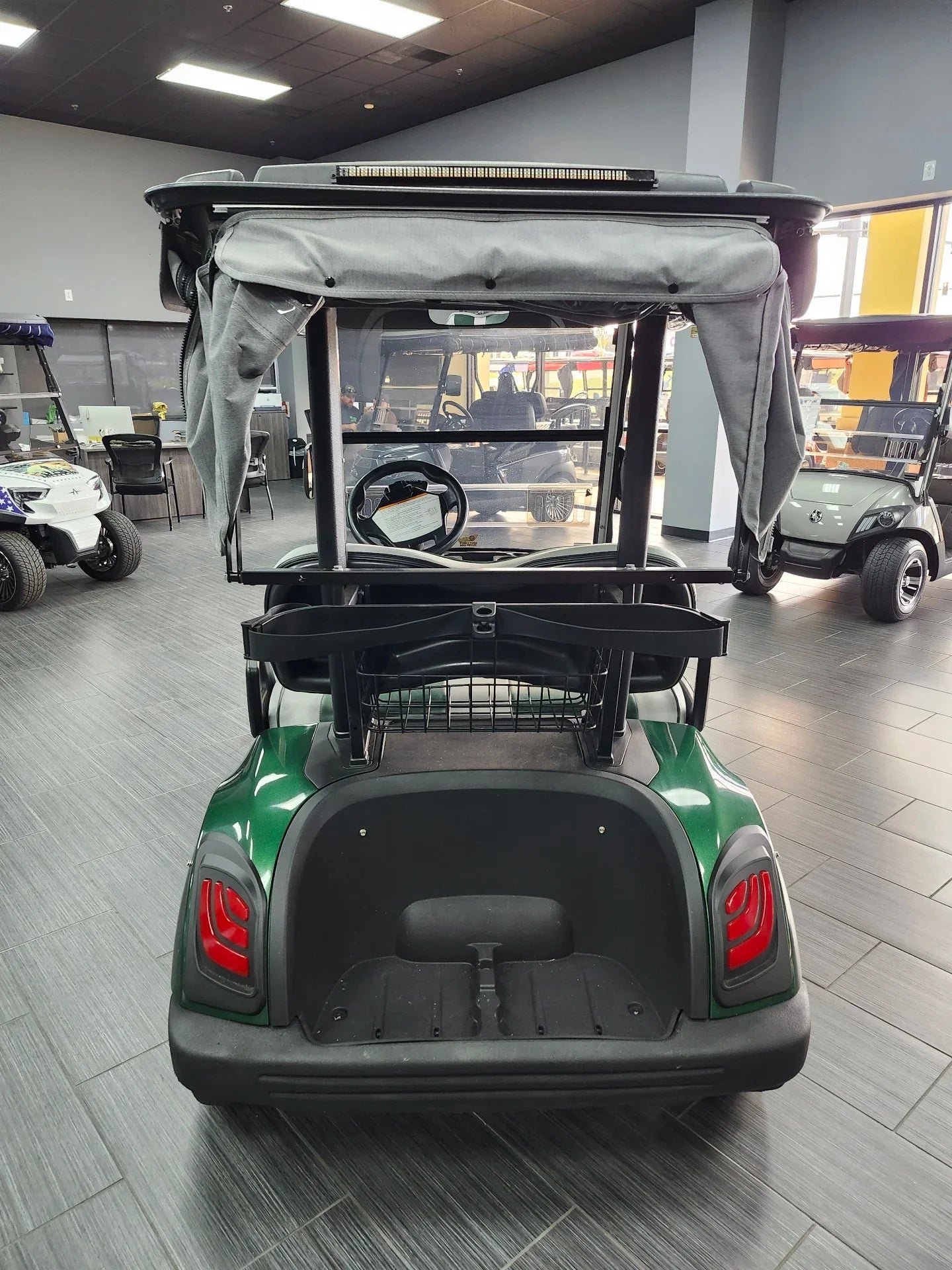 Green 2021 Yamaha Drive 2 QuieTech EFI Golf Cart for Sale image 5