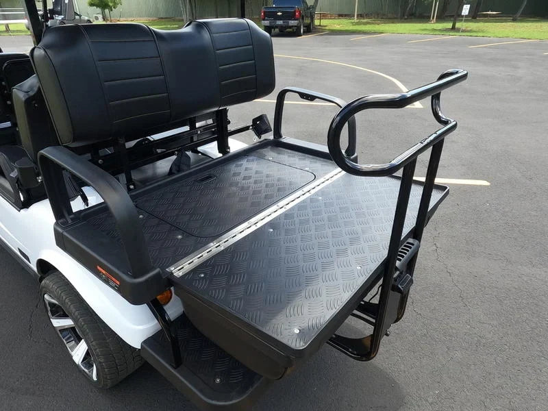 White 2024 EVolution Carrier 6 Plus Golf Cart For Sale image 8