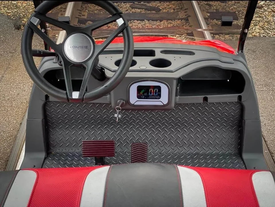 Red 2022 Alpha EV 2+2 Sport Golf Cart for Sale image 7