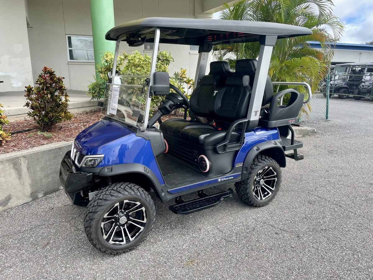 2026 Explorer 2+2 Tara Golf Cart for Sale (Electric Blue) image 0