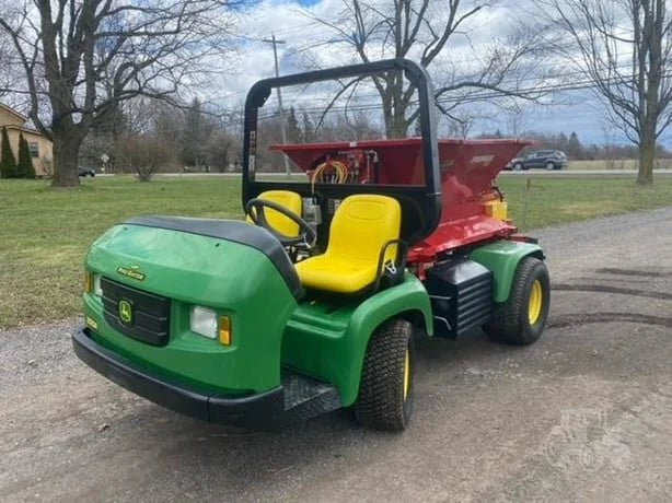 John Deere ProGator 2020A Utility Cart with Tycrop 180 Top Dresser for Sale image 2