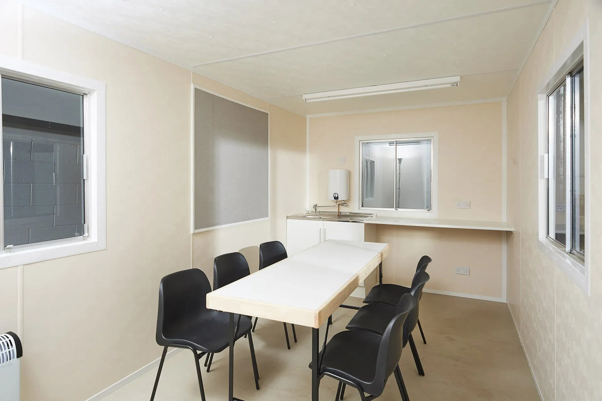 24Ft x 9Ft Steel Anti-Vandal Canteen Cabin image 0
