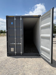 NEW 40ft High Cube Double Door Shipping Container – Slate Gray | Tunnel Storage Container image 3