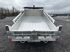 Cargo Pro 6 x 12 Aluminum Dump Trailer – Ladder Ramps image 1