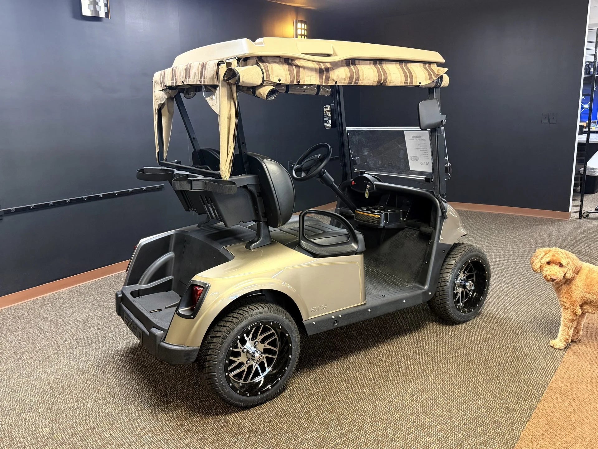 2020 E-Z-GO Lithium RXV Elite Golf Cart for Sale (Almond) image 1