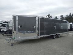 2024 Mission Trailers 101×24 Aluminum 4/5-Place Drive In/Out Deckover w/Galvanized Pkg, Canopy image 0
