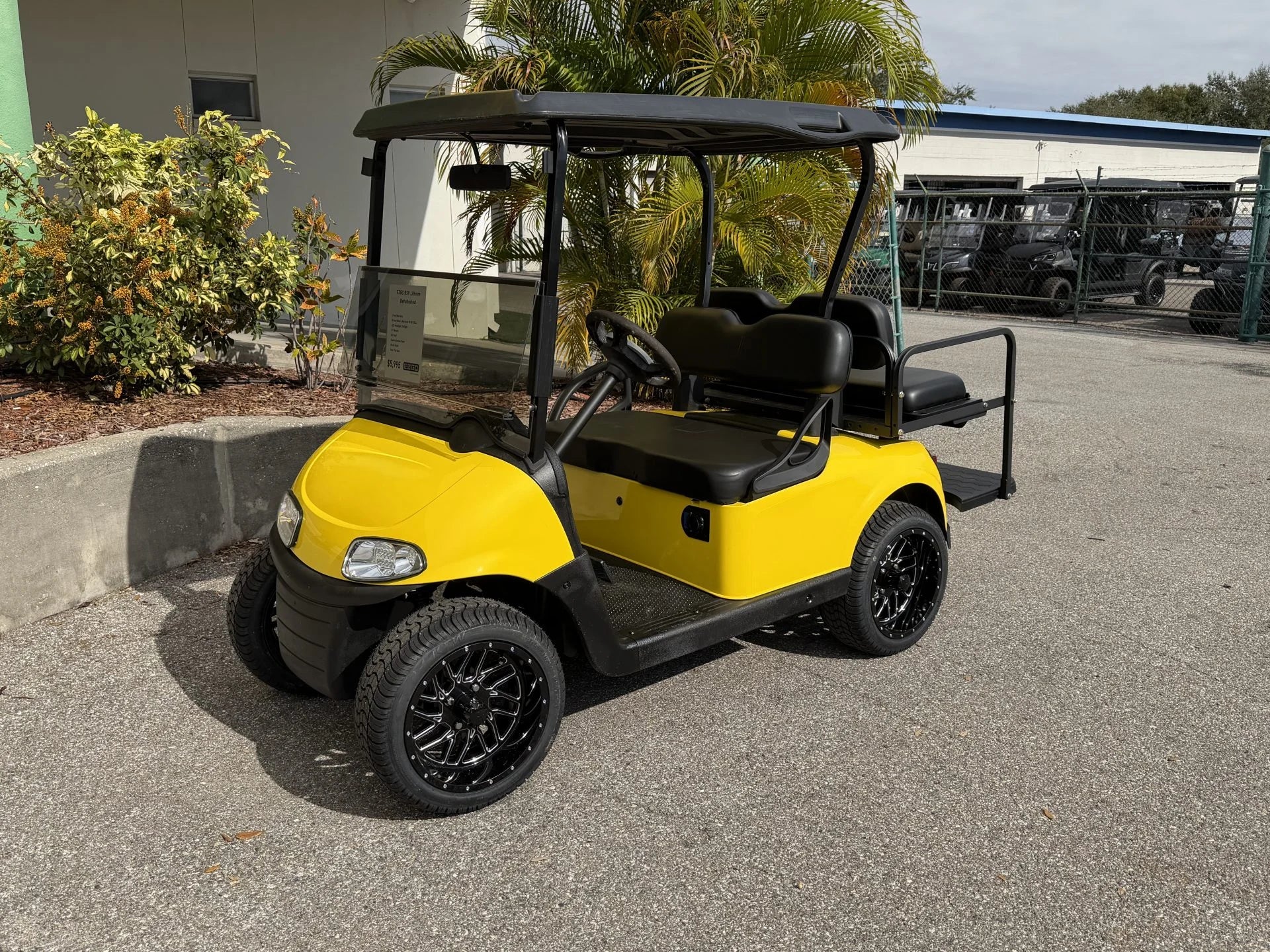2020 Lithium E-Z-GO RXV Elite Golf Cart for Sale (Yellow) image 0