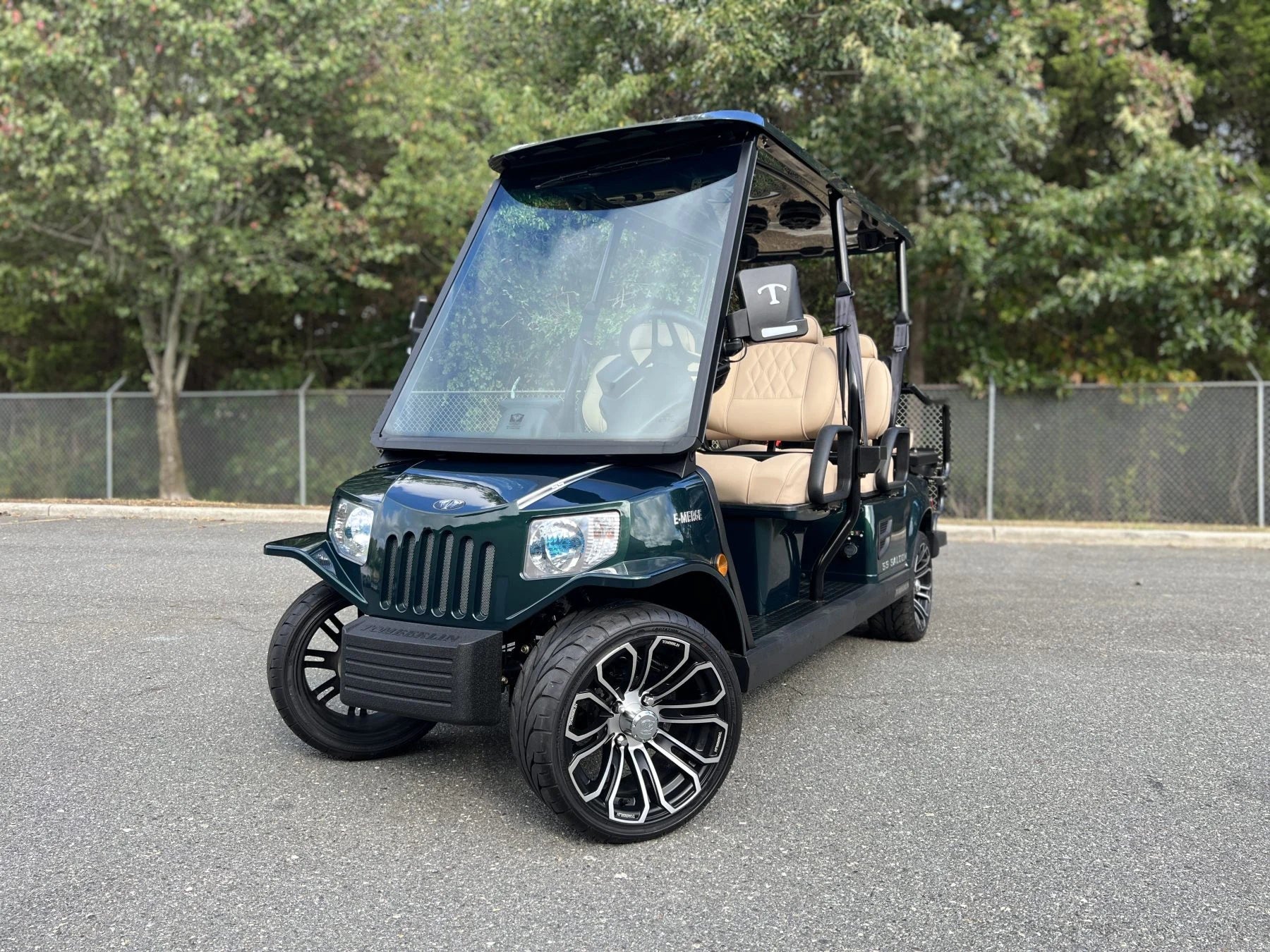 Green 2023 Tomberlin Saloon Golf Cart for Sale image 0