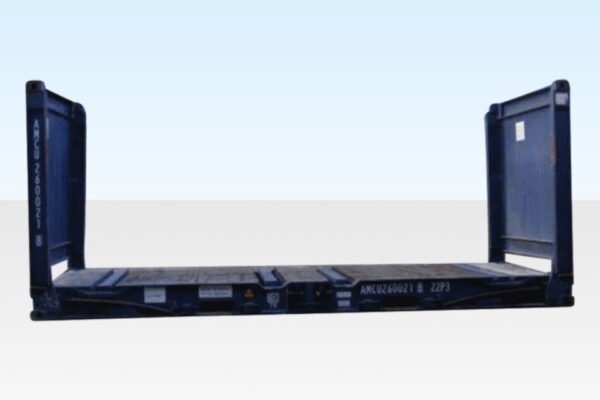 20ft Flat Rack Shipping Container for Sale | Used Heavy Duty Flat Rack Container image 0