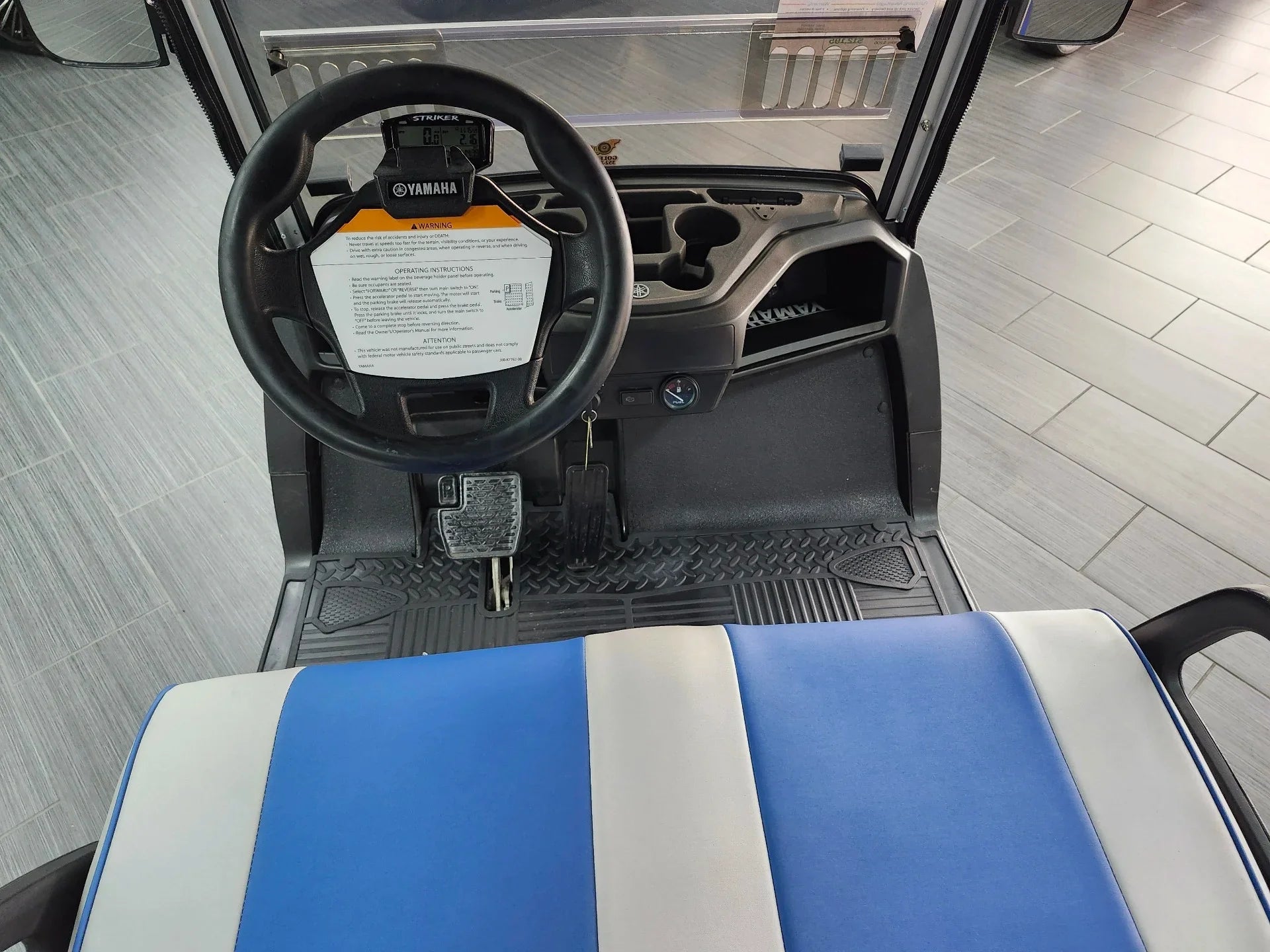 Blue 2021 Yamaha Drive 2 QuieTech EFI Golf Cart for Sale image 6