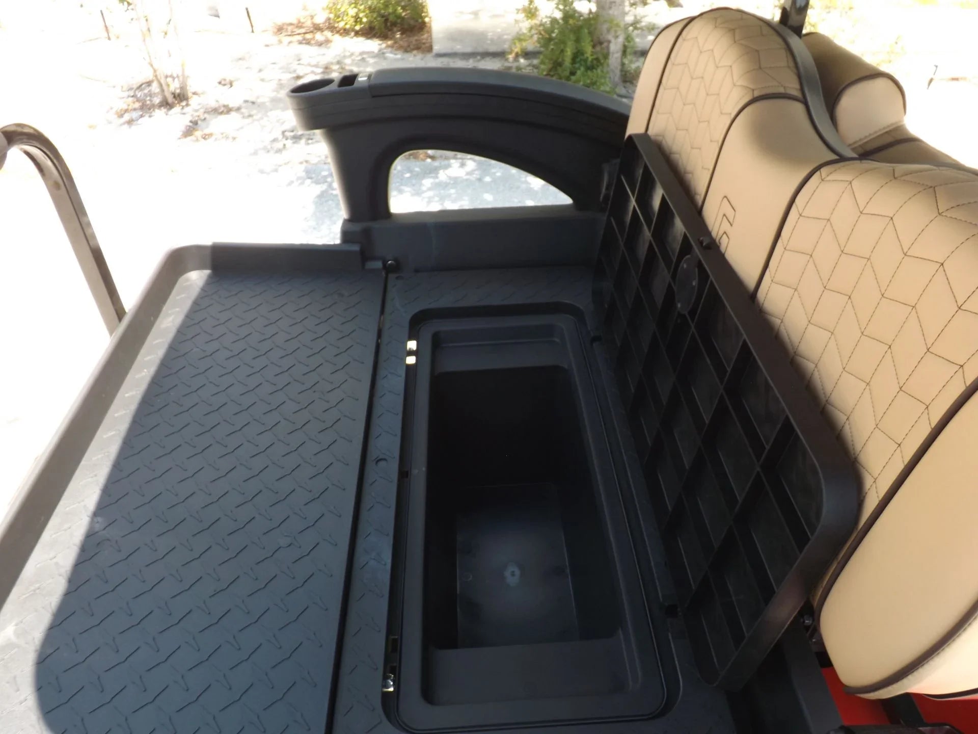 Red 2024 HONOR LSV 2+2 G1 Lifted Lithium Golf Cart for Sale image 14