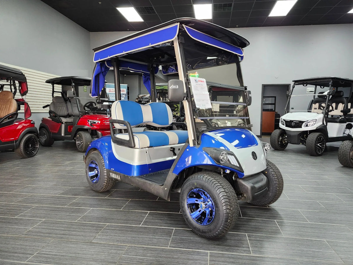 Blue 2021 Yamaha Drive 2 QuieTech EFI Golf Cart for Sale image 0