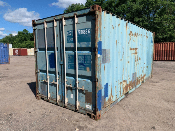 20ft New Shipping & Storage Container – Wind & Watertight, Blue image 0