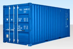 20ft Self Storage Shipping Container – Blue (RAL 5010) | One Trip Secure Storage Unit image 0