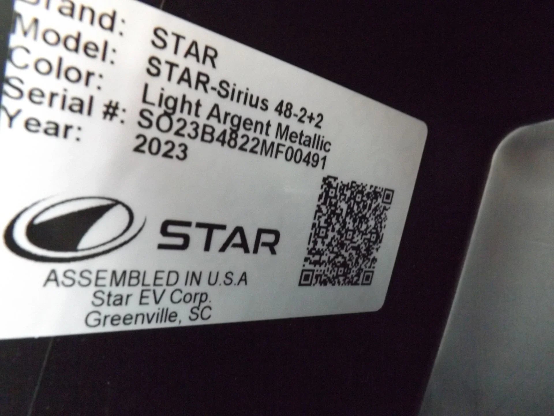 Light Metallic 2023 Star EV SIRIUS 2+2 Golf Cart for Sale image 21