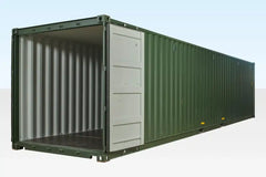 40ft Shipping Container Green (RAL 6007) image 0