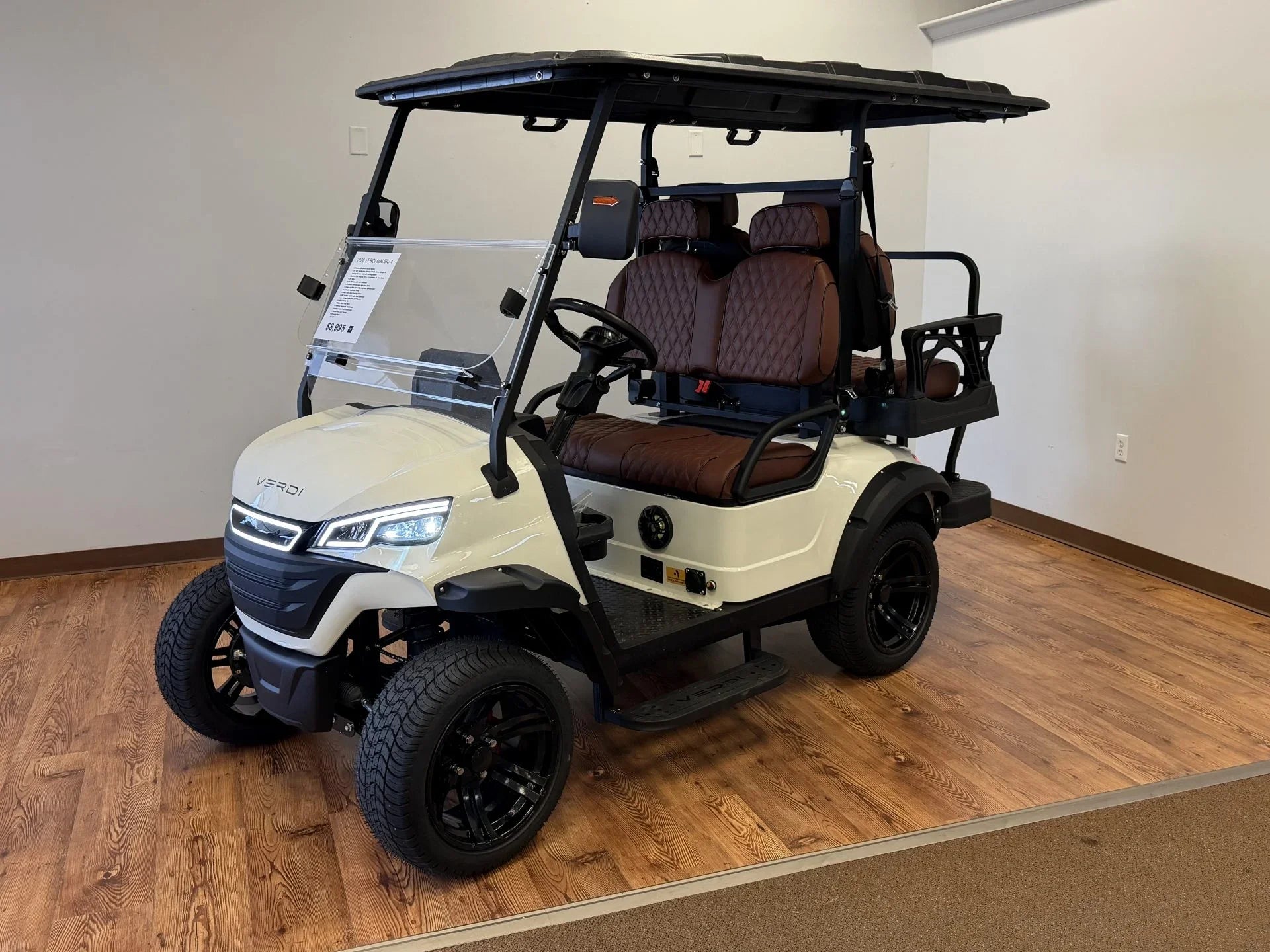 2026 Verdi Malibu S4 Golf Cart for Sale (White) image 0