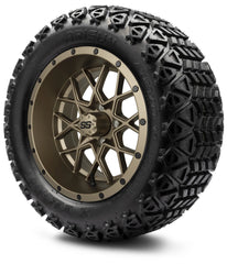 MODZ® 14" Vortex Matte Bronze - Lifted Tires and Wheels Combo