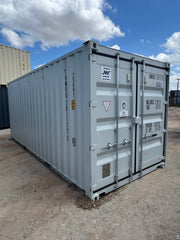 NEW 20ft Light Gray Shipping Contain image 0