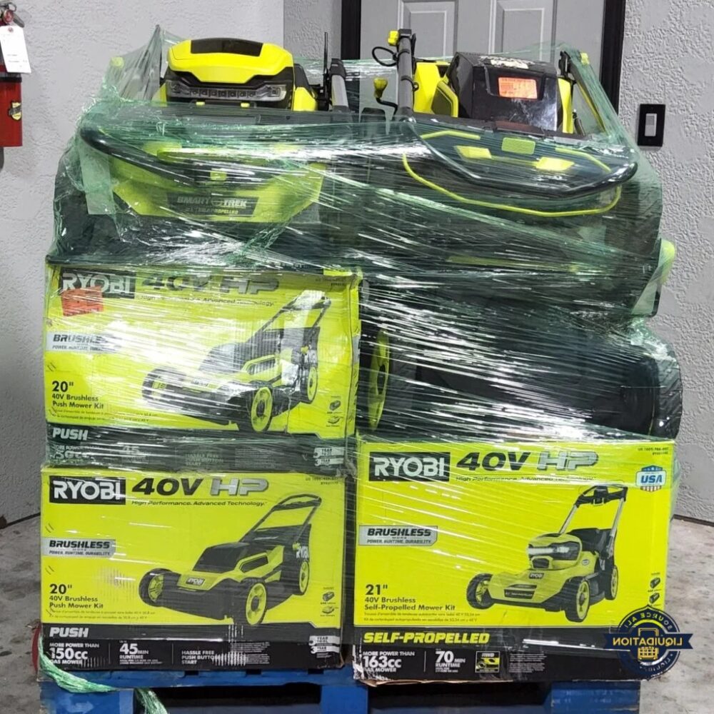 New Ryobi Lawn Mowers Pallet – 8 Units image 1